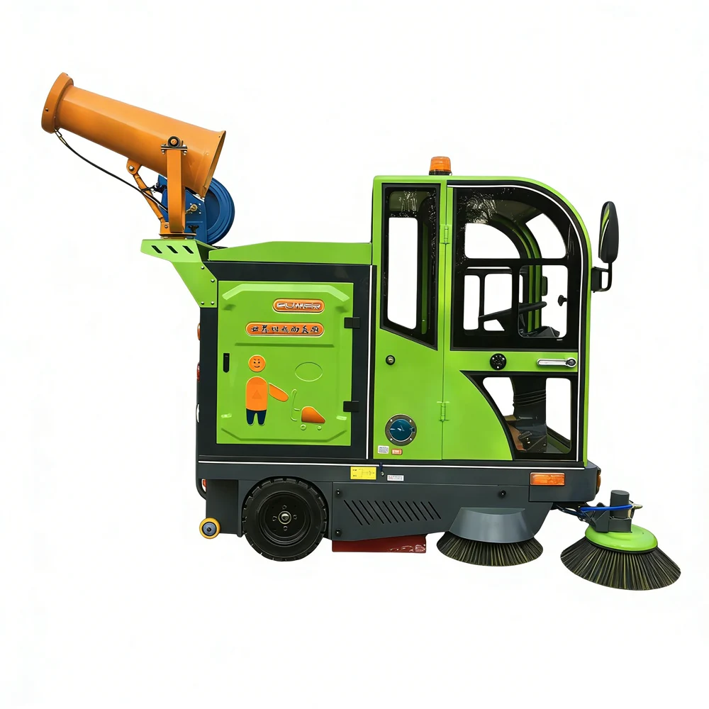 CE Certified Automatic Street Sweeper Truck Multifunctional Road Floor Cleaning Vehicle With High Pressure Water Washing System