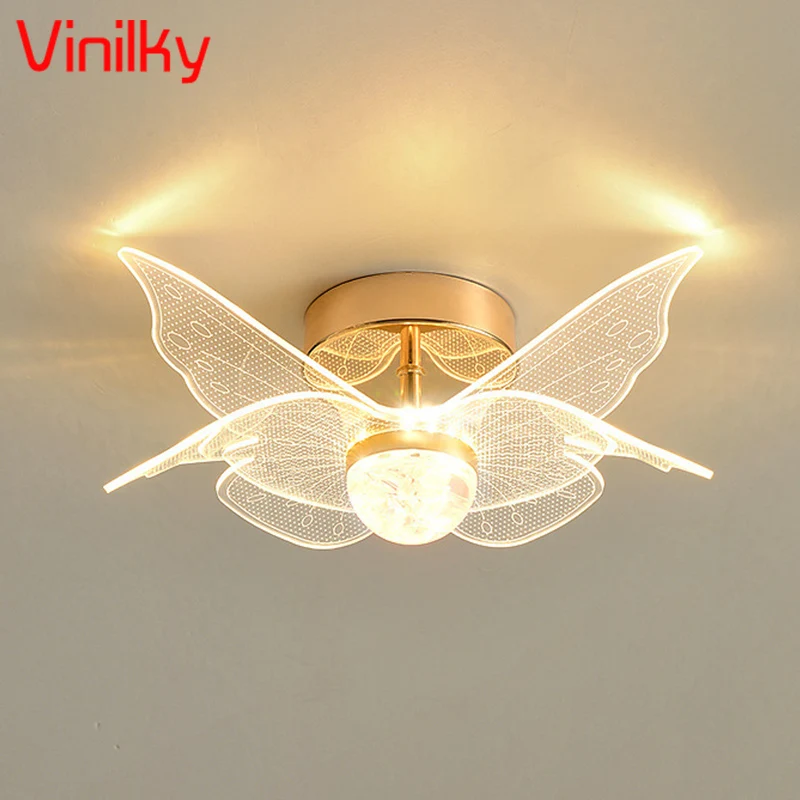 LED Acrylic Wall Lamp Aisle Ceiling Lamp Luxury Creative Balcony Bedroom Ceiling Lights Corridor Entry Porch Background Lighting