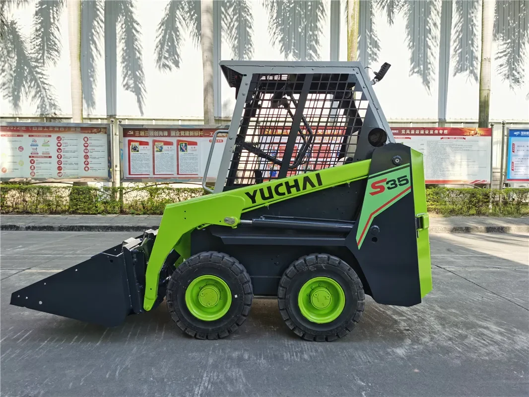 YUCHAI 0.35Ton Electric Skid Steer Loader S35 Mini Skid Steer