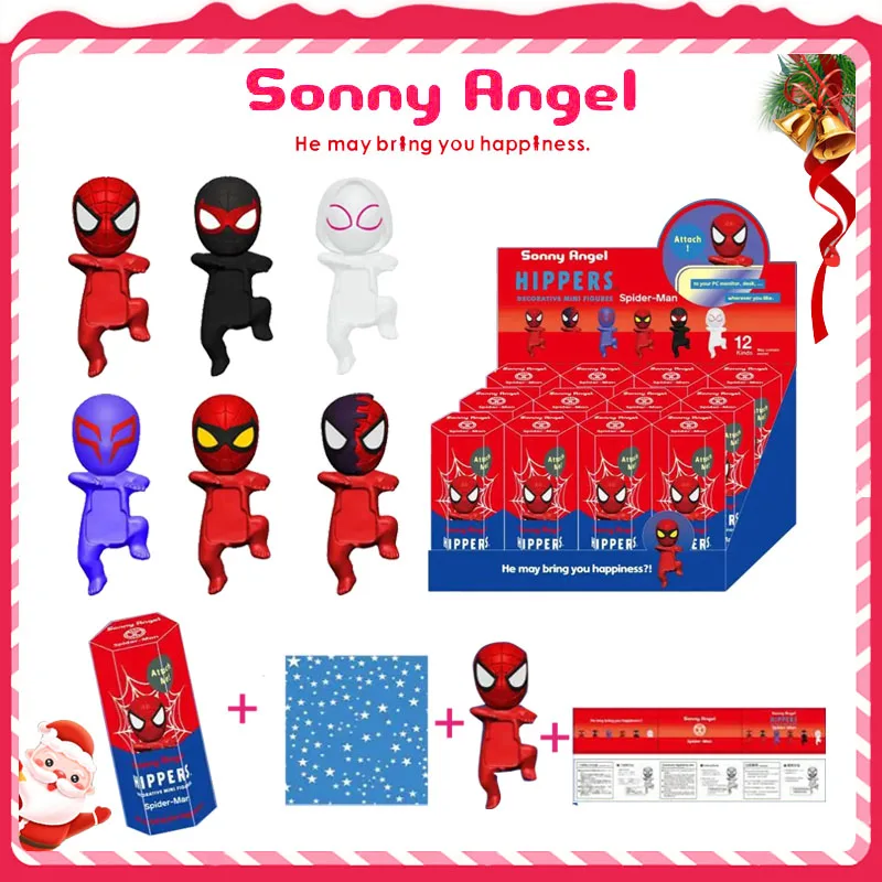 Sonny Angel Spider-Man Series Blind Box Surprise Peripheral Toys Mini Cute Anime Figures Customized Model Toy Kid Christmas Gift