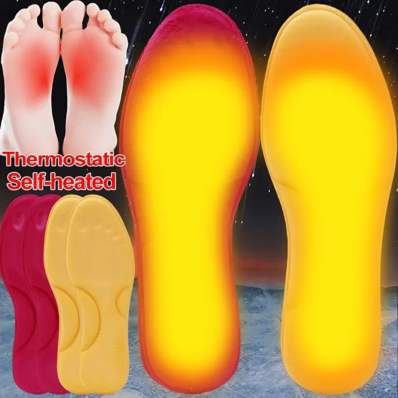 Self-heated Insoles Feet Massage Thermal Thicken Insole Memory Foam Shoe Pads Winter Warm Men Women Sports Shoes Pad Accessories