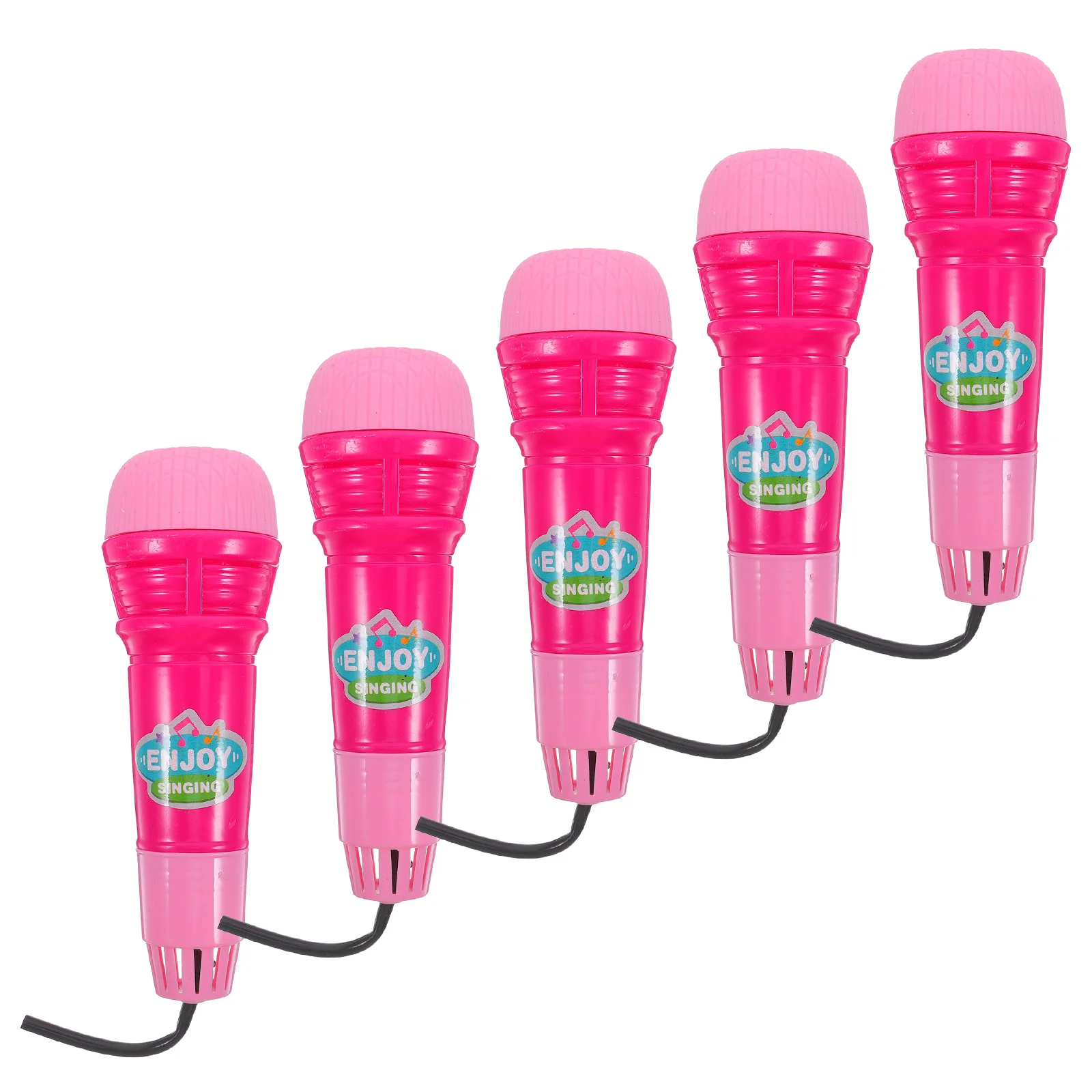 

5 Pcs Microphone Toy Kids Musical Instruments Bright Colors Safe Educational Toys Child Educational Toy Baby Plastic