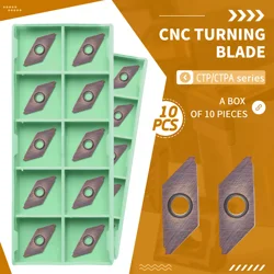 10Pcs CTP/CTPA07FRN CTPA10FRN CTPA15FRN CTPA20FRN/FR NK9118 CNC Lathe Turning Tools Carbide Insert Hirakuchi Oblique Mouth Blade