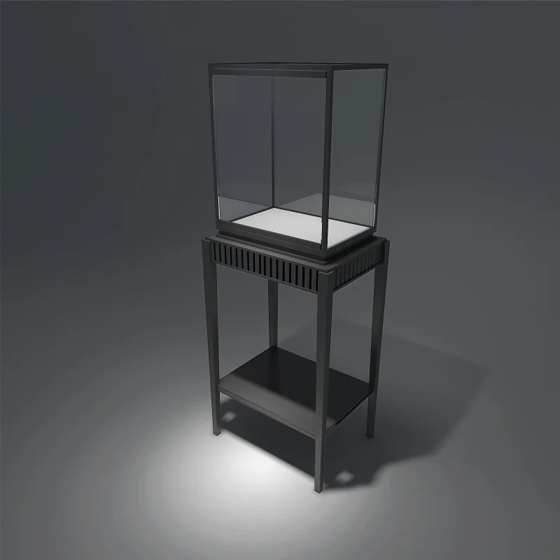 custom.Shang Liang SL-41 Customizable Black Luxury Jewelry & Watch Display Shopping Malls with Tempered Glass Stainless