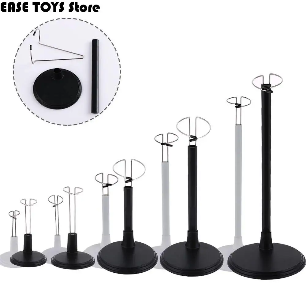 

1Pcs Doll Bracket White Black Doll Dummy Puppet Adjustable Stand Holder Support Toy Store Display Dollhouse Accessories