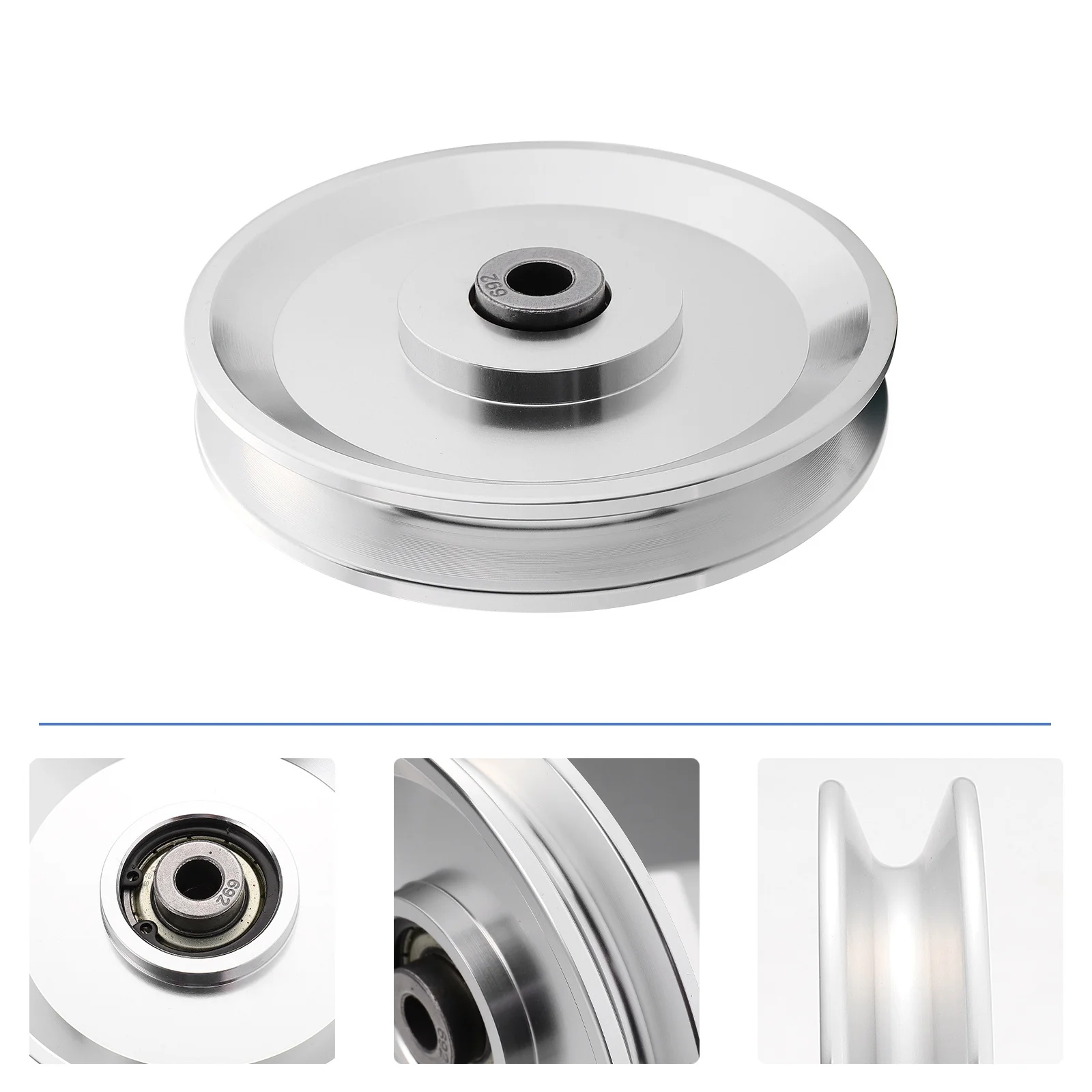 

1Pcs Aluminum Alloy Heavy-Duty Lift Bearing Pulley Gym Equipment Accessory Machined Anodized Surface Lightweight