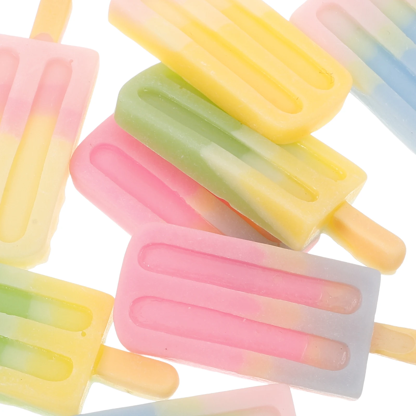 12 pezzi di simulazione gelato decorazione in miniatura liscio lucido fai da te cassa del telefono charms elegante lunga durata non sbiadisce robusto
