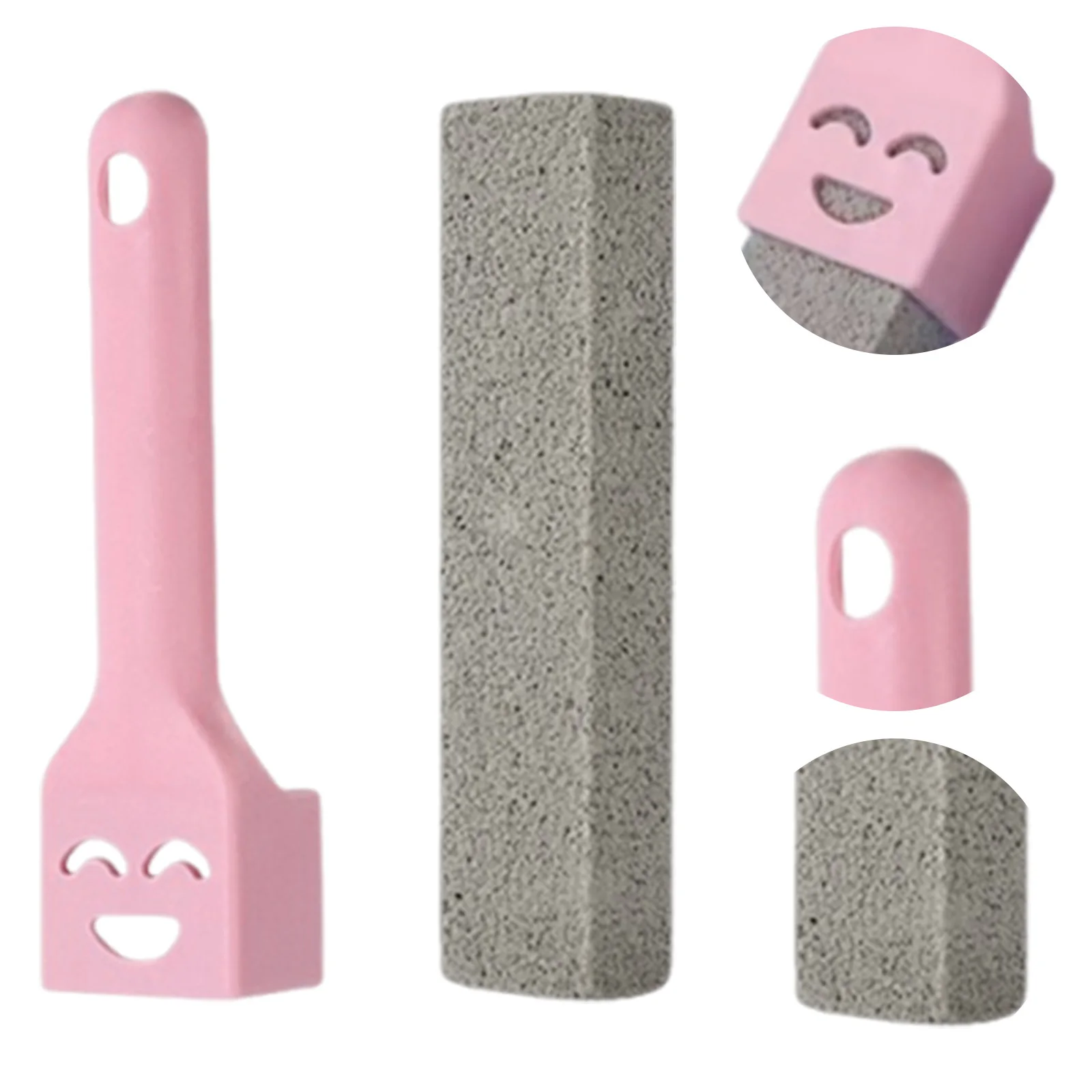 1 Pc Pumice Stone Toilet Brush with Long Handle Limescale Rust Stain Dirt Remover Brush for Kitchen Bath Pool Household Cleaning
