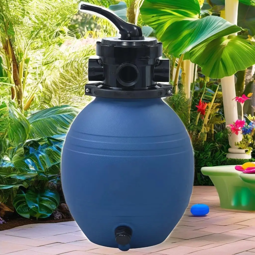 11.8'' Blue Pool Sand Filter with 4-Way for Efficient Pool Filtration