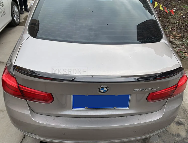 For BMW F30 3 Series F80 F35 2012 2013 2014 2015 2016 2017 2018  ABS Tail Trunk Wing Decoration V  Style color Rear Lip Spoiler