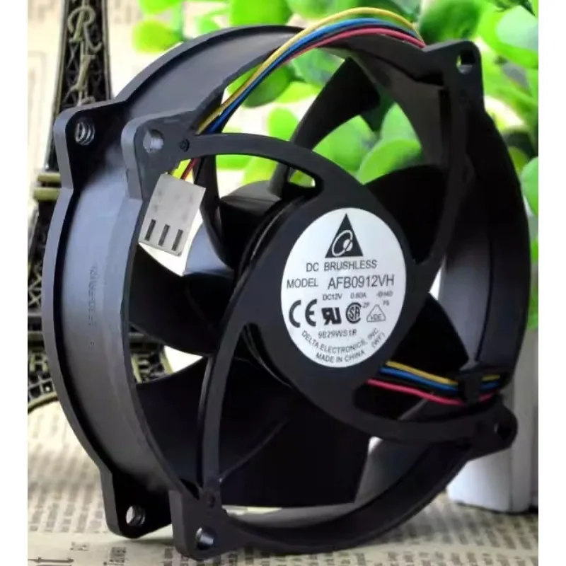 

Новый вентилятор охлаждения процессора для Delta AFB0912VH 12 В 0,6 А 9 см 9025 ШИМ охлаждающий вентилятор с контролем температуры 90*90*25 мм
