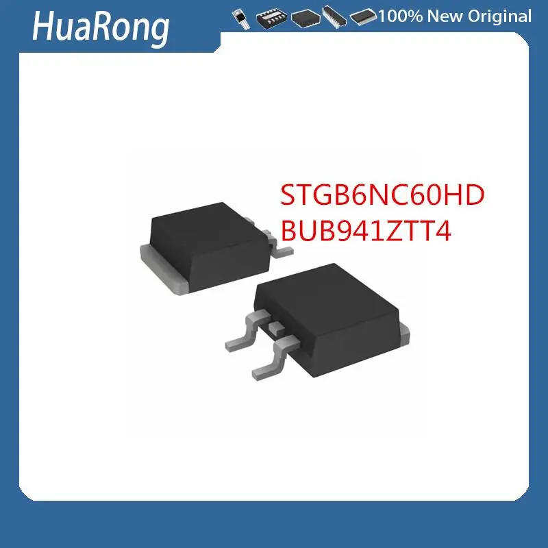 

5PCS/LOT STGB6NC60HD GB6NC60HD B6NC60 BUB941ZT BUB941ZTT4 TO-263-2