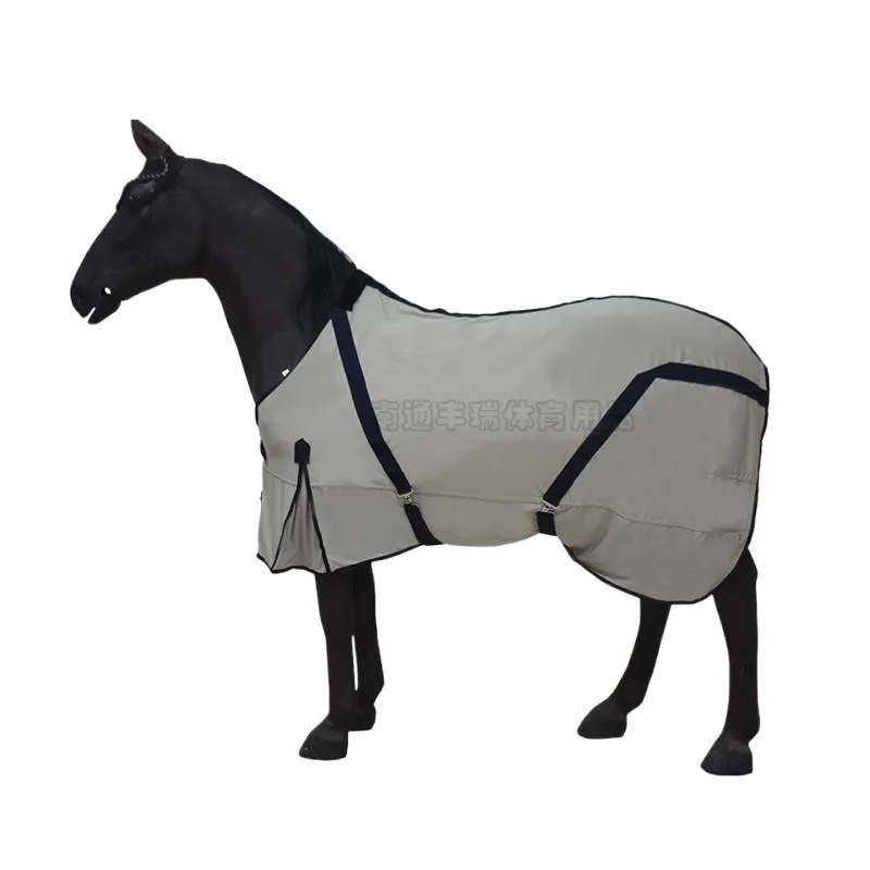 Ropa de caballo resistente a los mosquitos e insectos, tejido transpirable absorbente de sudor, tejido de punto congelado, alfombras de caballo de secado rápido, Verano