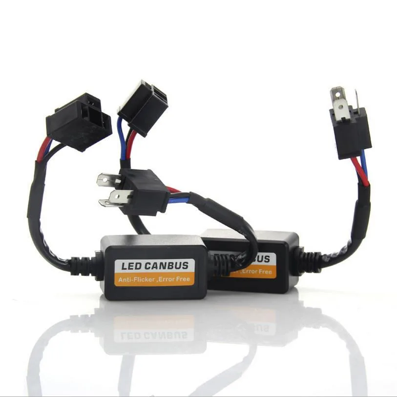 For car 1PCS H1/H4/H7/H11/H13/9005/9006 Automotive LED Decoder Black Anti-Flicker LED Canbus Decoder Fault Eliminator