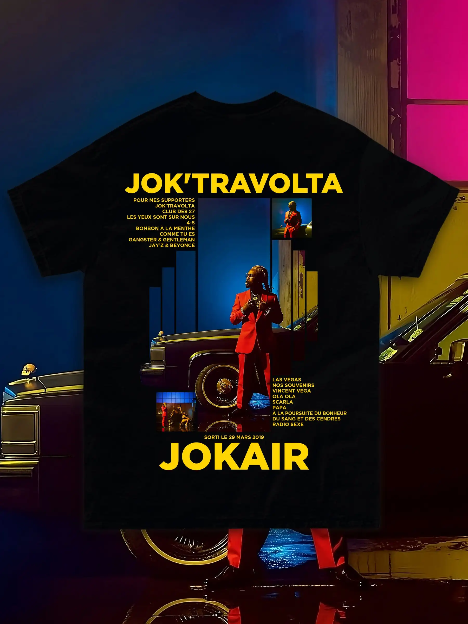 

The 2025 Summer New York Travolta T-shirt Printed Cotton Men's Clothing Y2k Oversized Pattern Print