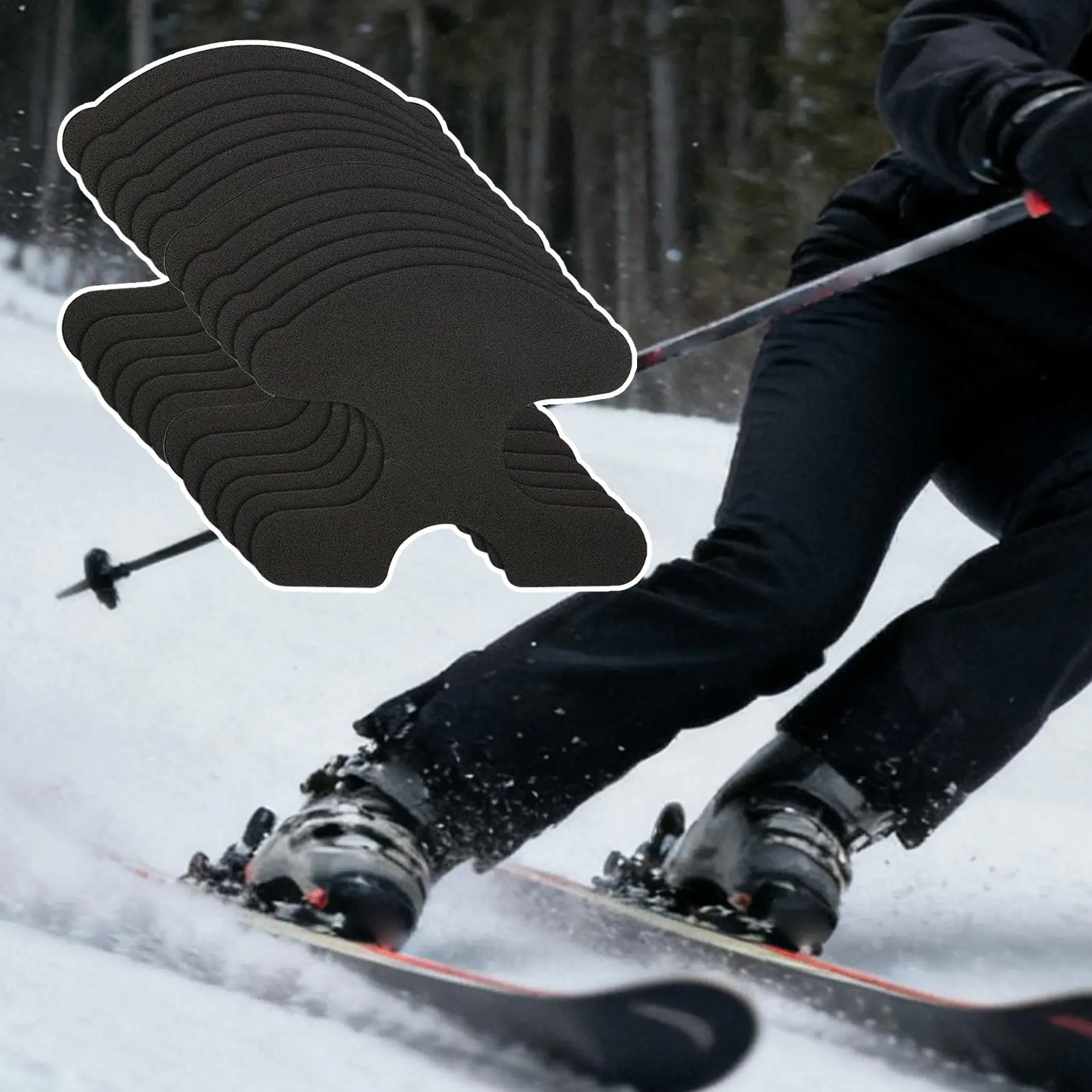 التزلج التمهيد شين منصات 10 قطع لاصق قدم إدراج كوتابل إيفا التزلج التمهيد كعب حامي للنساء الكبار الطلاب الرياضيين