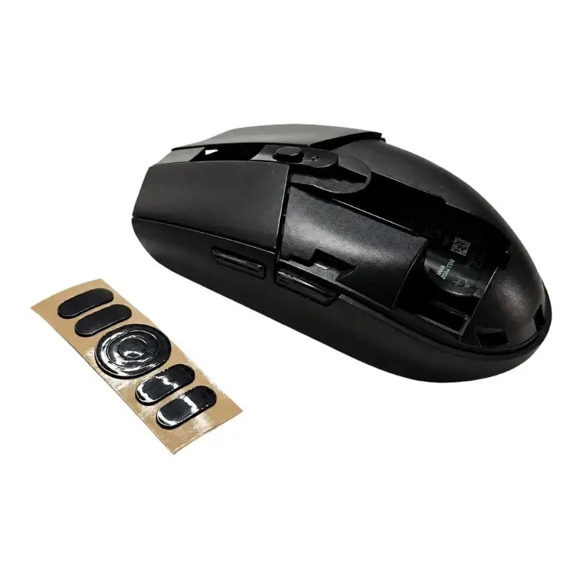 Mouse Shell Cover Replacement for G304, Black ABS Housing with Replacement Feet Pads for Scratched Shell Repair and D2RC