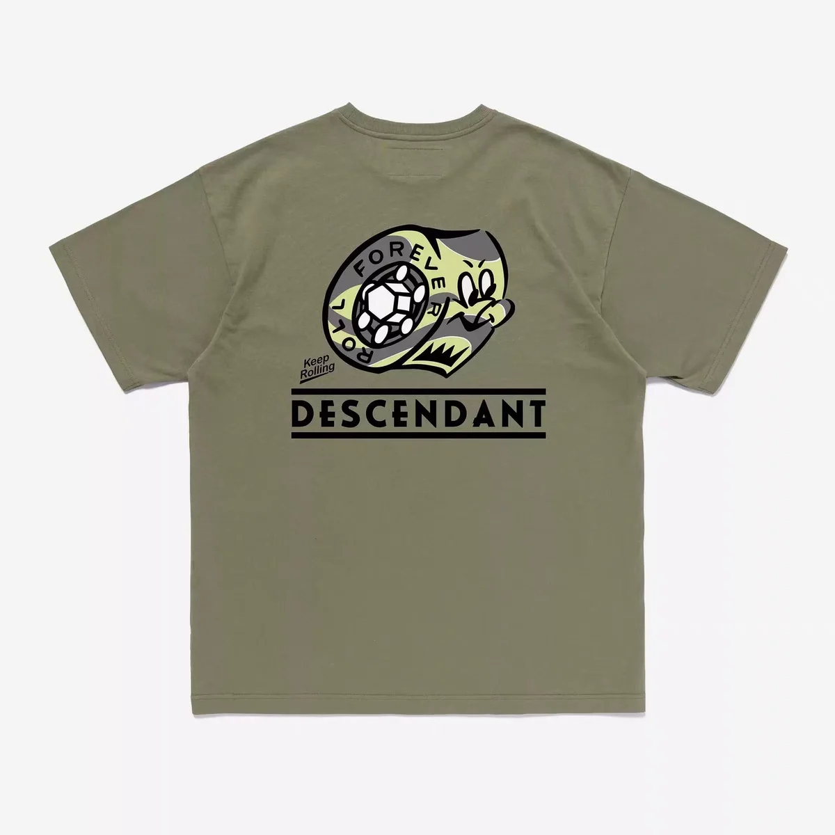 Versatile New Japanese Round Neck Plus Size Short Sleeved T-shirt 25SS for Men and Women