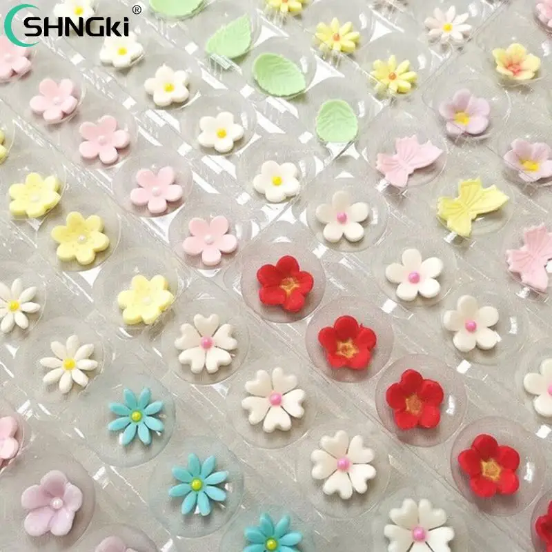 2pcs/set 15 Holes Cake Decorating Tools Cake Fondant Sugar Flower Drying Rack Petal Shaping Tray Transparent Plastic Mould