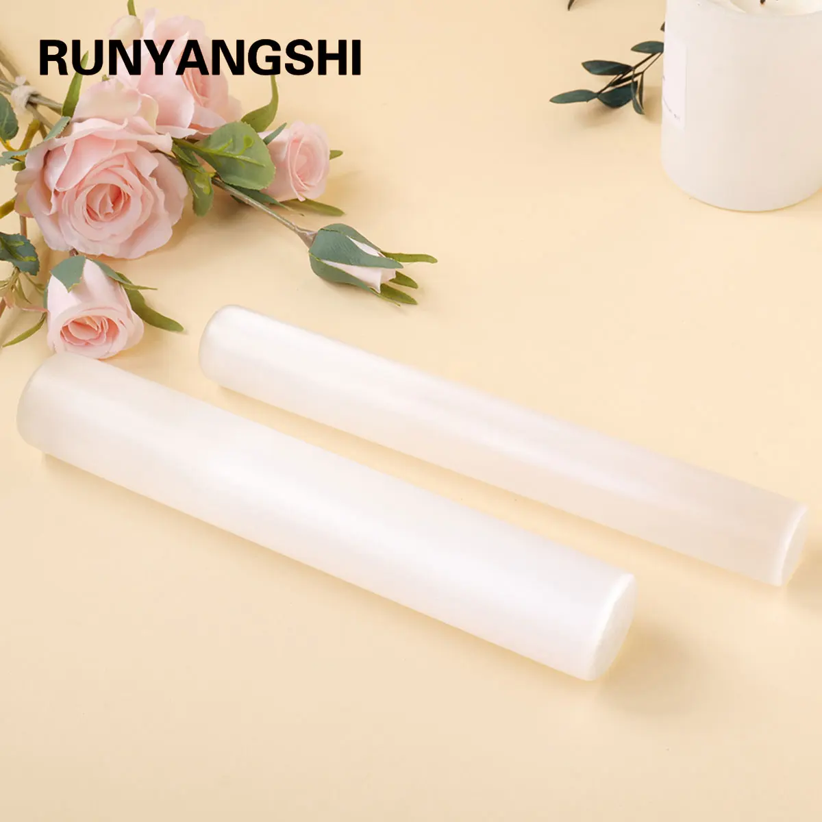 1pc Natural Crystals Selenite Round Rod Healthy Degaussing Decoration Quartz Energy Gift DIY Jewelry Accessories