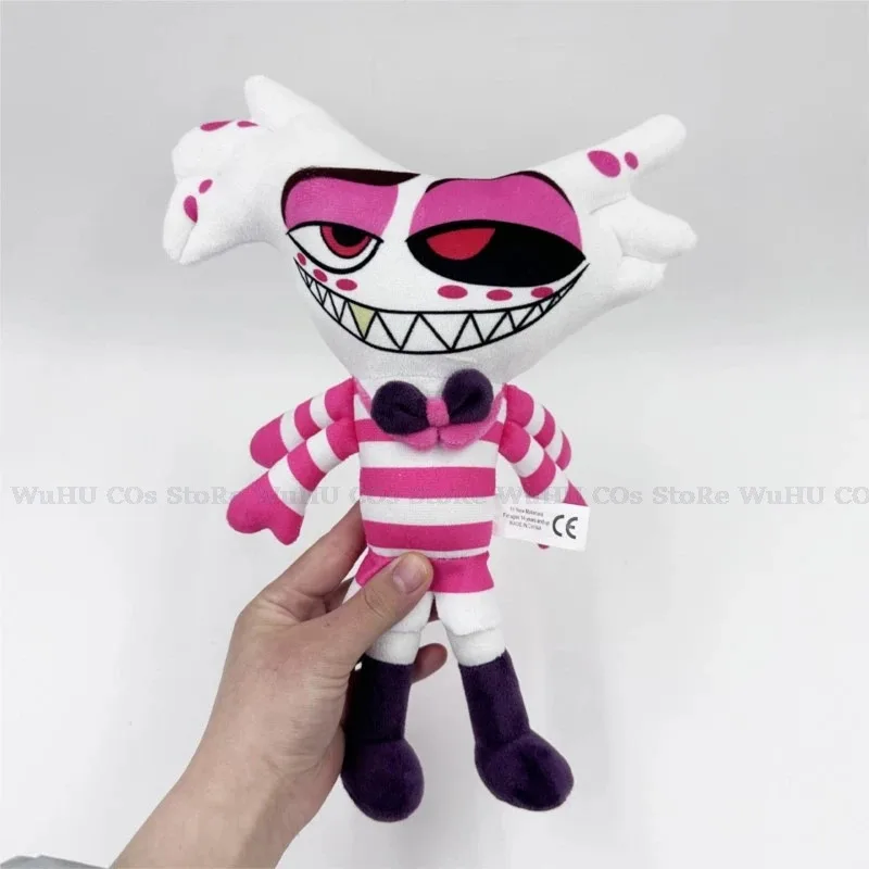 

2025 Anime hasbin Hotel Costume Clothes Uniform Cosplay Angel Dust Sexy Dress Red And White Stripes Halloween Party Woma