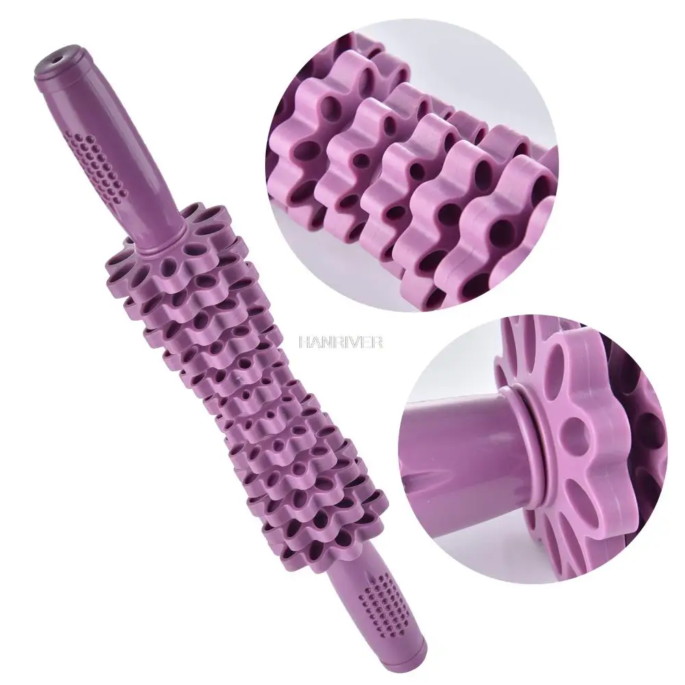 Manual gear massage stick fascia stick muscle relaxation fitness stick leg rolling massage stick yoga stovepipe massage roller
