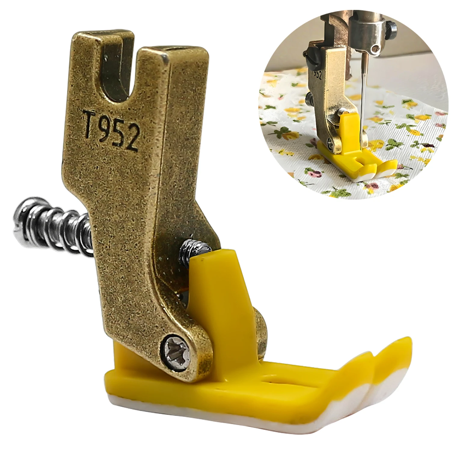 

1PCS New Lockstitch T952 universal plastic pleating Presser Foot,adjustable for thin fabrics, lace, and chiffon Sewing Parts