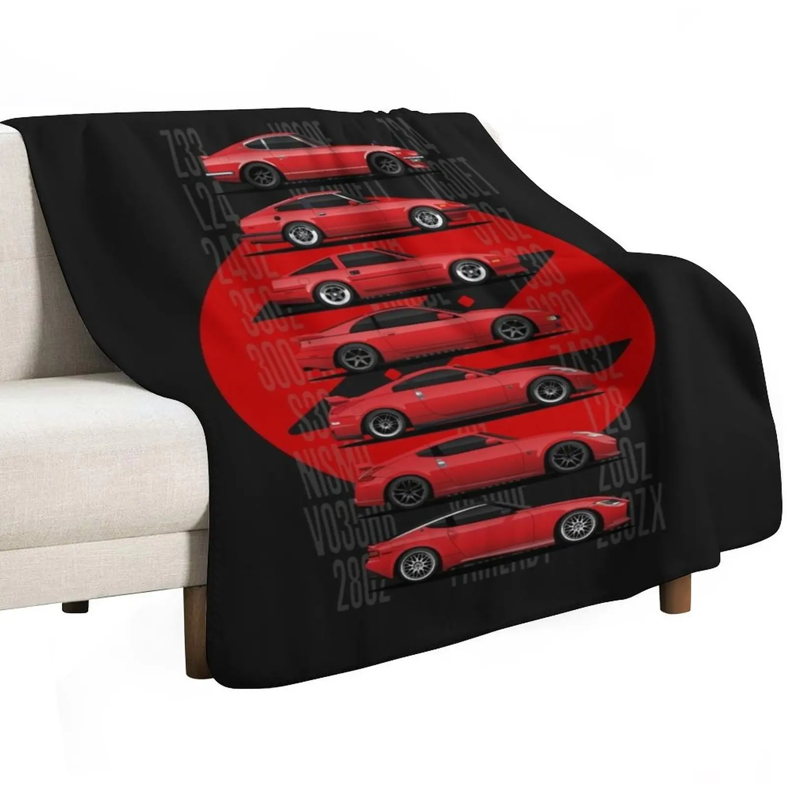 Z Generations (Red) Throw Blanket Personalized Gift Designers Summer Sofa For Decorative Sofa Furry Blankets