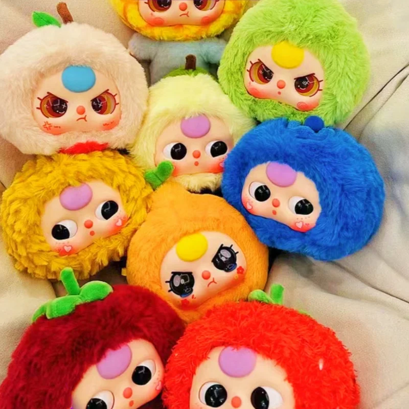 Orchard Fruit Series Blind Box Plush Pendant para bebê, boneca fofa, Trendy Play, presente de aniversário, autêntico, 3 anos