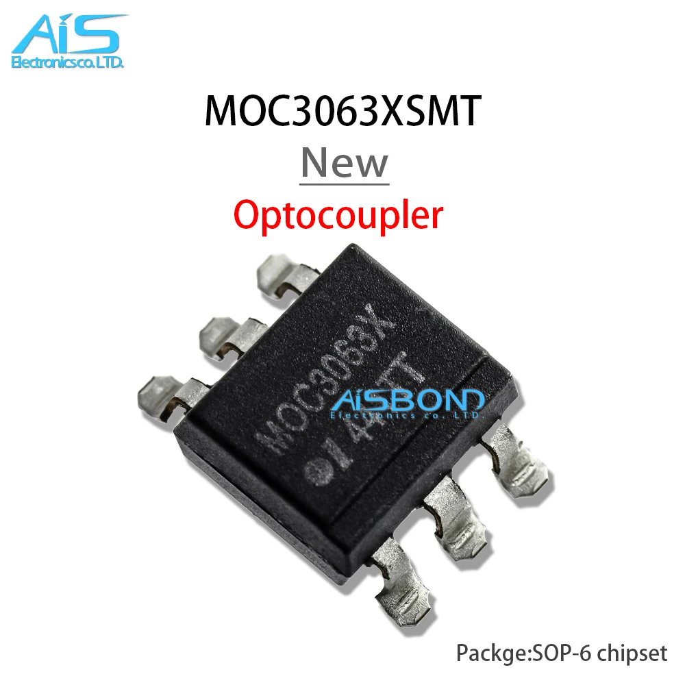 

10Pcs/Lot New Orignial MOC3063XSMT MOC3063X SOP6 6-PIN DIP ZERO-CROSS PHOTOTRIAC DRIVER OPTOCOUPLER