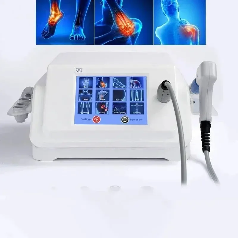 12bar Radial New Shock Wave Therapy Fascitis  ED Treatment Pain-Point Soft Tissue Shoulder Massager Pneumatic Shockwave Machine