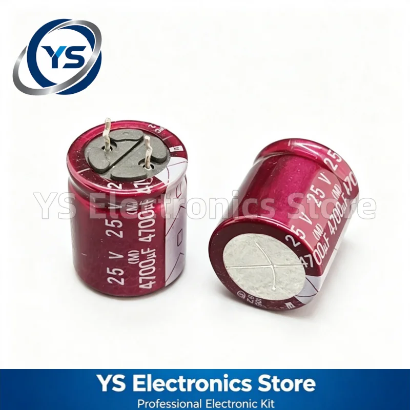 ELNA RW3 25V 4700uF 18×20mm 4700UF25V 25V 4700UF Purple‑Red Jacket Hi‑Fi Audio Capacitor NEW