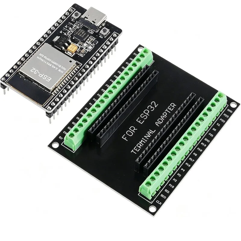 Super Sale ESP32 Development Board Type C 38Pin Narrow Version WiFi + Bluetooth Microcontroller with ESP32 Breakout Board GPIO