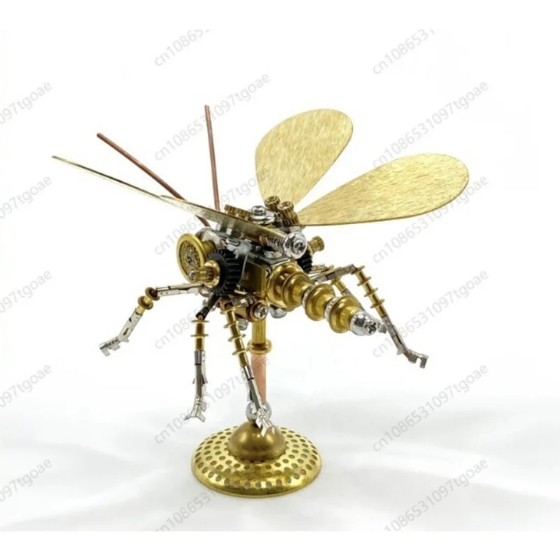 Steampunk Metal Mechanical Butterfly Assembly Model Creative Tide Play Toy Gift