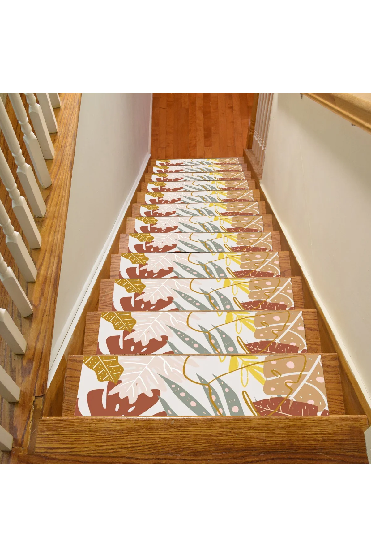 

Abstract Patterned Stair Tread Rug, Stair Carpet, Non Slip Stair Mat Stair Rug, Home Decor, HD Printed Rug, sm724