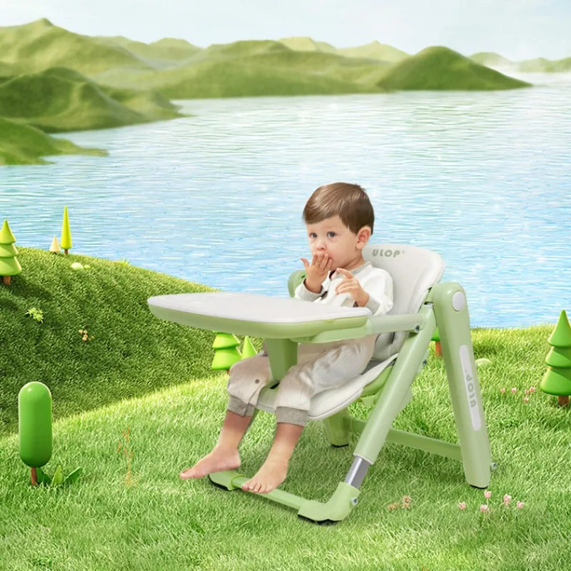 Portable Plastic Baby Dinning Chair,Foldable Food Table High Chairs,children's Simple Outdoor Picnic Baby Seat Chair Kids Chairs