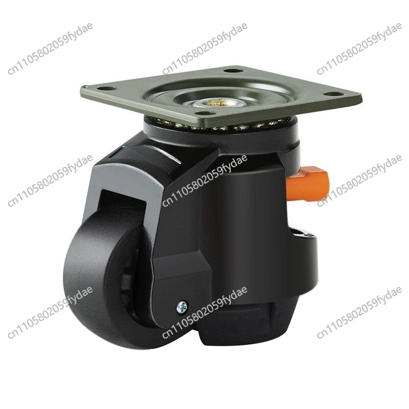 Upgraded 4-Pack Heavy Duty Universal Caster Wheels - Height Adjustable With Handle, Support Type Leveling Casters