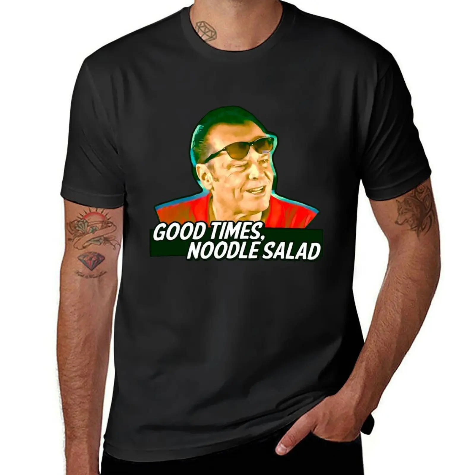 Good Times, Noodle Salad - Jack Nicholson T-Shirt boys whites cute clothes oversized Men's t-shirt