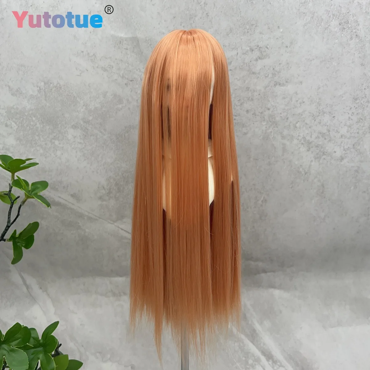 

Куклы Yutotue, длинные прямые волосы, парики оранжевого цвета для 1/3 1/4 1/6, шарнирная кукла BJD, модная кукла, замена своими руками