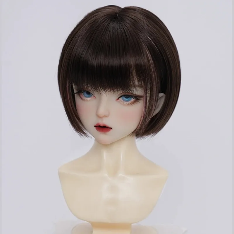

(Customized) Doll's Wig for 1/3 1/4 1/6 Bjd Doll Soft Silk Cute Short Hair Diy Play House Dress Up Doll Accessories, No Doll