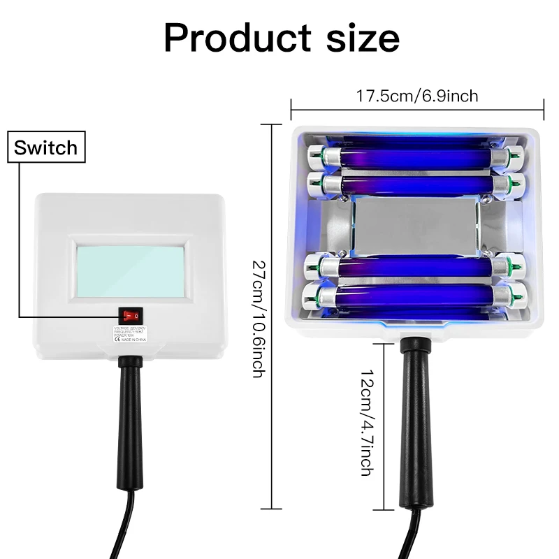 Woods Lamp Skin Analyzer for Skin Testing Home Use Salon SPA Machine Facial Skin Scanner UV Magnifying Analyzer