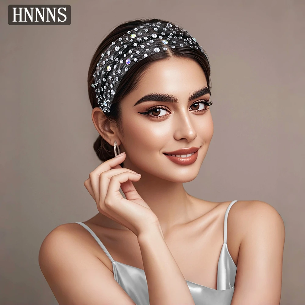 

TOPQUEEN Bridal Hollow Out Rhinestone Wedding Simple Headwear Ladies Fashionable Daily Banquet Christmas Party Headwear YXA66