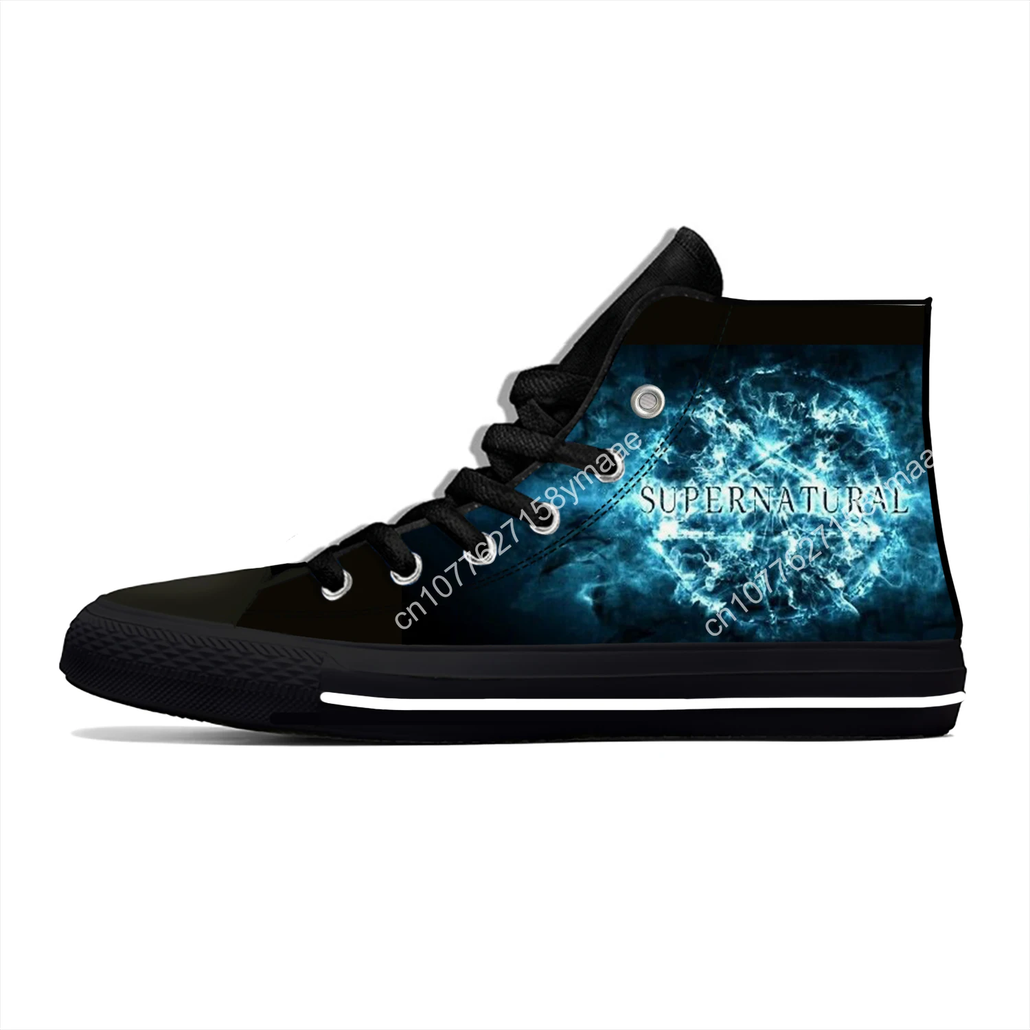 Supernatural Winchester Brothers Novelty Design Fashion Lightweight High Top Canvas Shoes Men Women Casual Breathable Sneakers