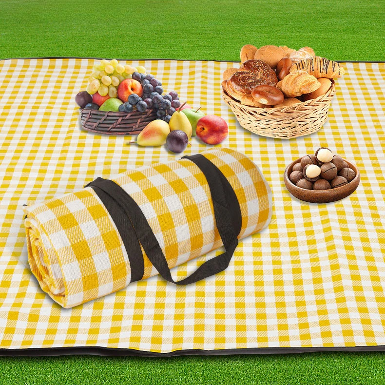 

Foldable Beach Blanket Waterproof Ultralight Outdoor Floor Picnic Mat for Camping Thick 200X200CM Portable Nature Hike Equipment