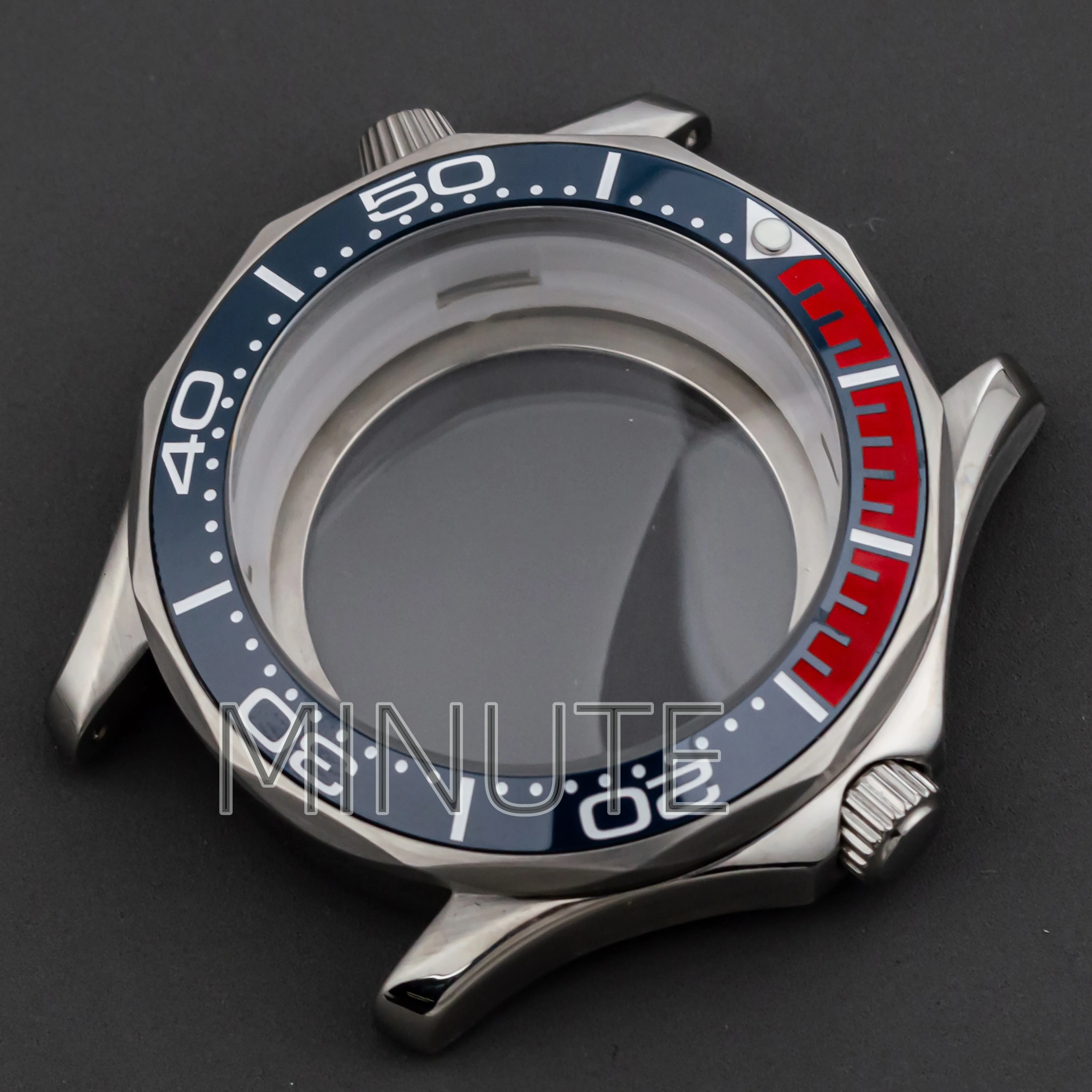 

NH35 Case for Seamaster 300 Watches 100m Waterproof Stainless Steel 41mm Watch Case+Bezel Suitable for NH34 NH35 NH36 Movement