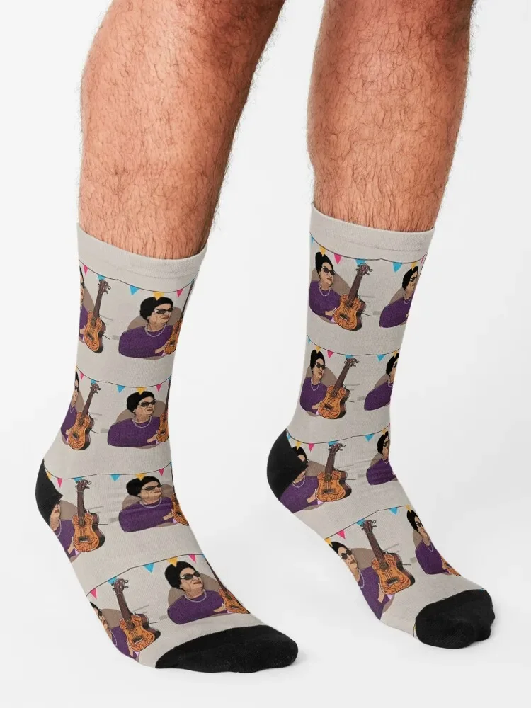 Musik Frau (oum kalthoum) Socken Anti-Rutsch-Sport Rugby Junge Kind Socken Frauen