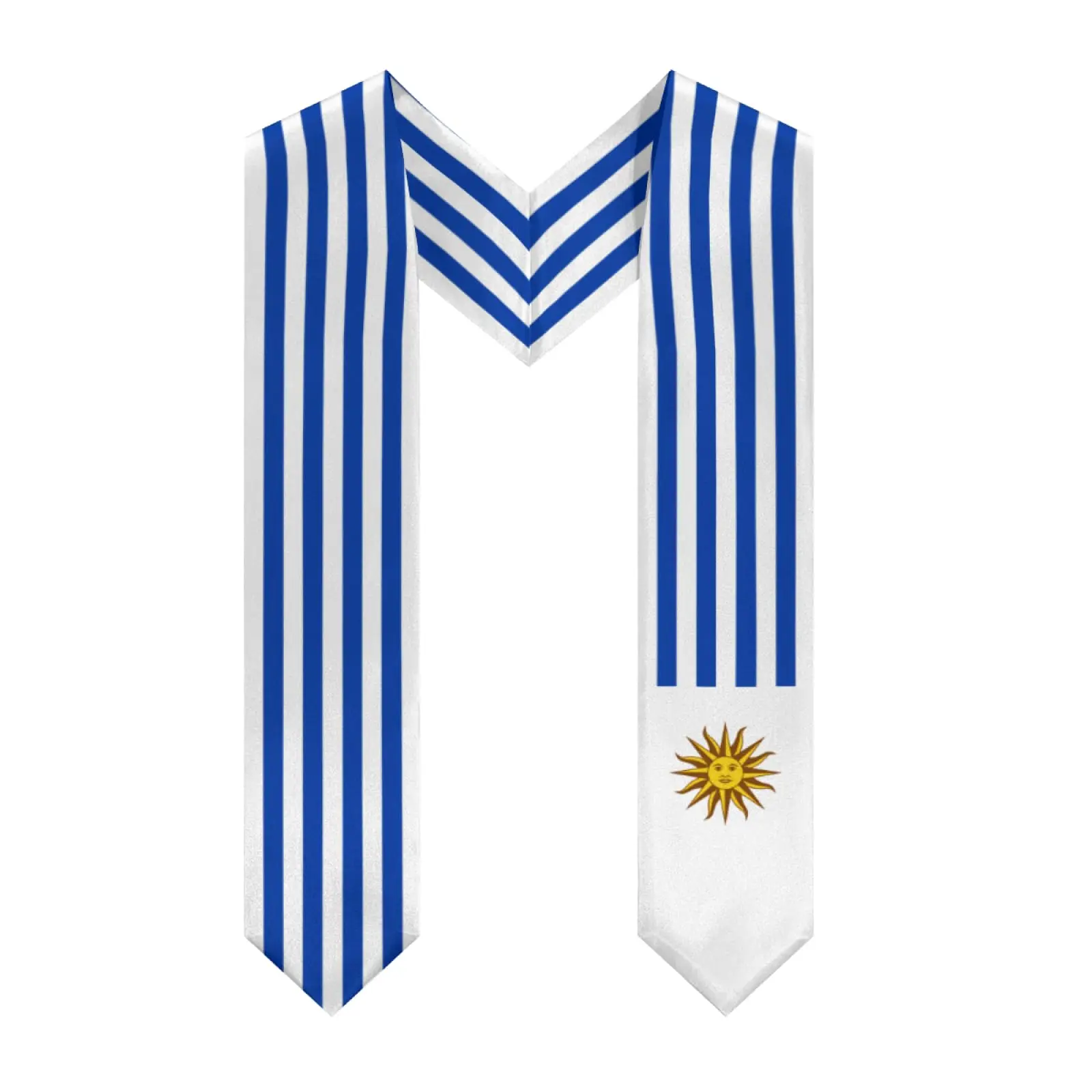 

Выпускной палантин с v-образным вырезом и флагом Уругвай на 2025 год, шаль-пояс Honor для учебной доски, международной студентов