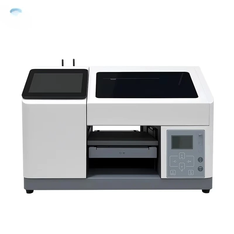 طابعة محمولة صغيرة أوتوماتيكية مقاس A5 تعمل باللمس بالأشعة فوق البنفسجية مع شاشة تعمل باللمس لأغطية الهاتف وطابعة كرات الجولف للهاتف #1