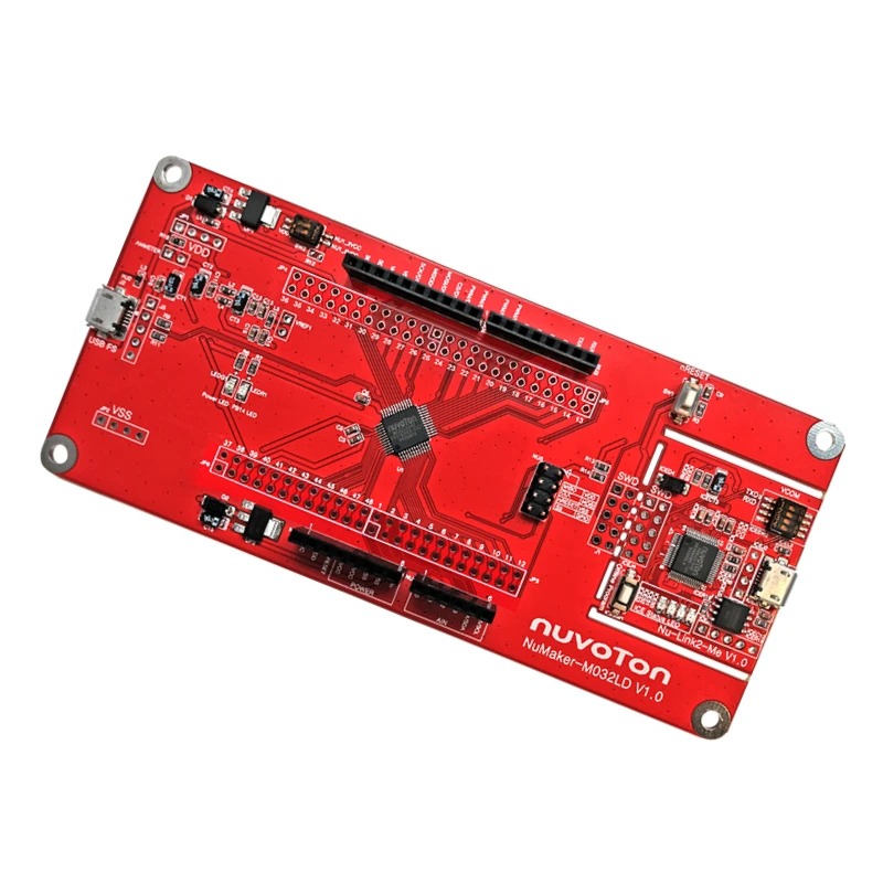 NuMaker-M032LD Development Board ARM Cortex-M0+ 32-Bit MCU 48MHz USB 2.0 Low-Power Kit for IoT Sensor Nodes & Smart Home