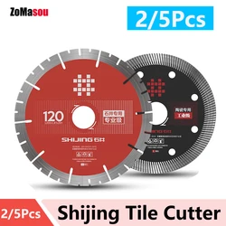 1/2/5Pcs Shijing Tile Cutter Tile Cutting Saw Blades Ceramic Tile Cutting Disc Rotary Tool for Angle Grinder Diamond Saw Blade